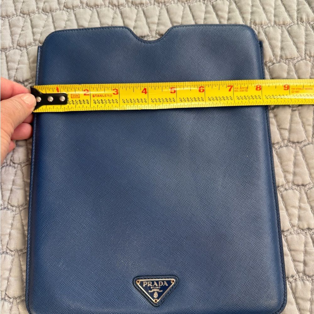 Prada  Blue Saffiano Leather IPAD Case - Picture 2 of 5